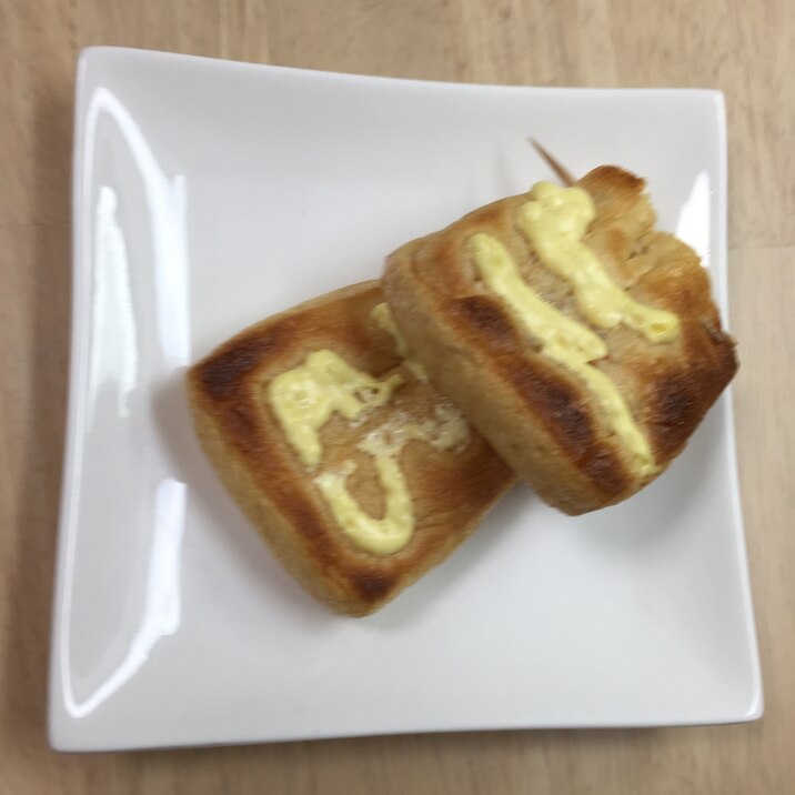 ハムチーズの薄揚げ焼き